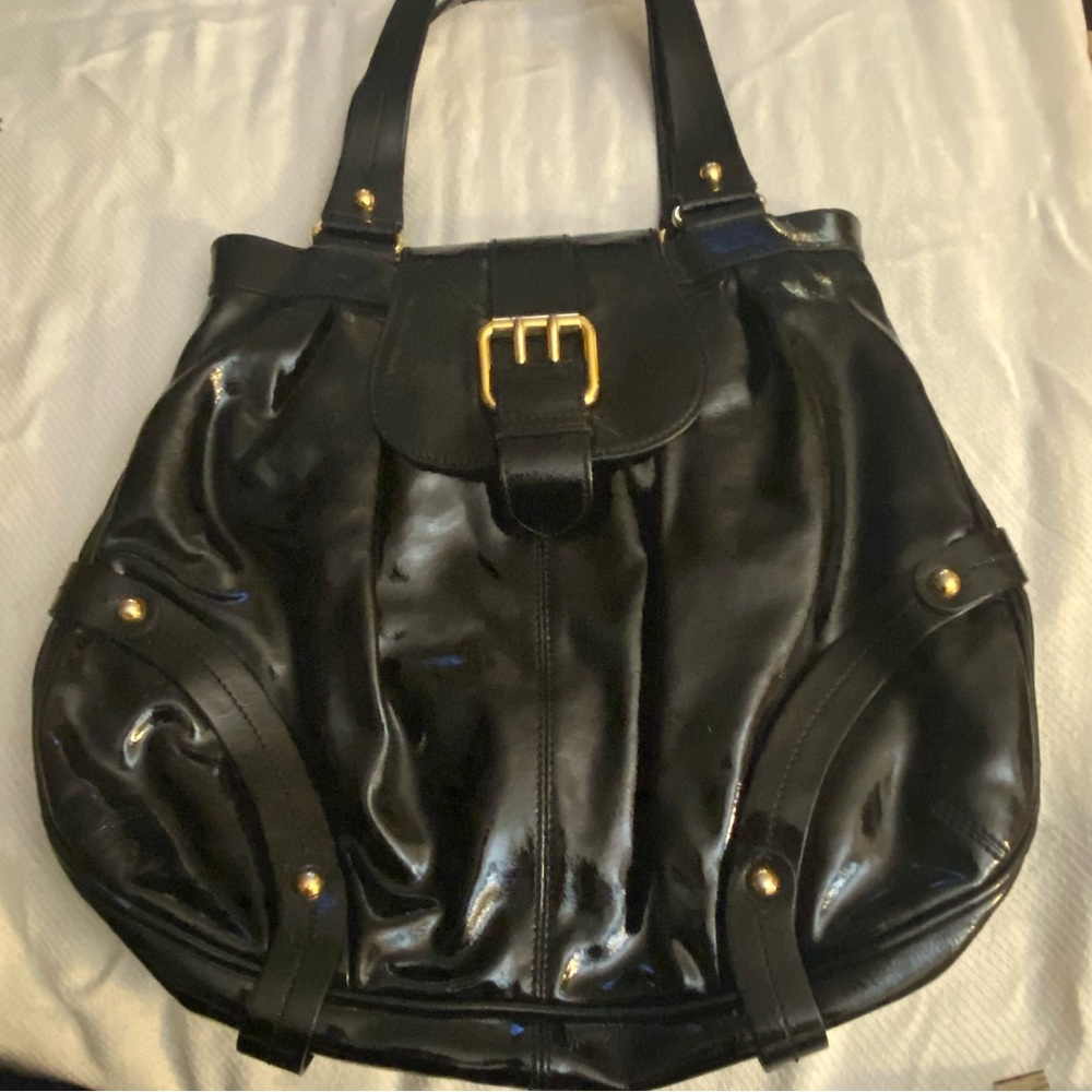 Dooney and Burke Black Pattent Leather Purse